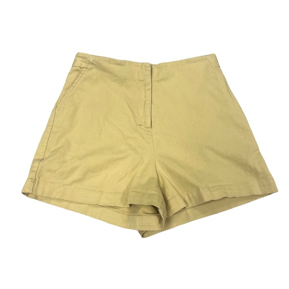 Vintage Esprit Yellow High Waisted Stretchy Shorts Size 3/4 - Picture 1 of 10